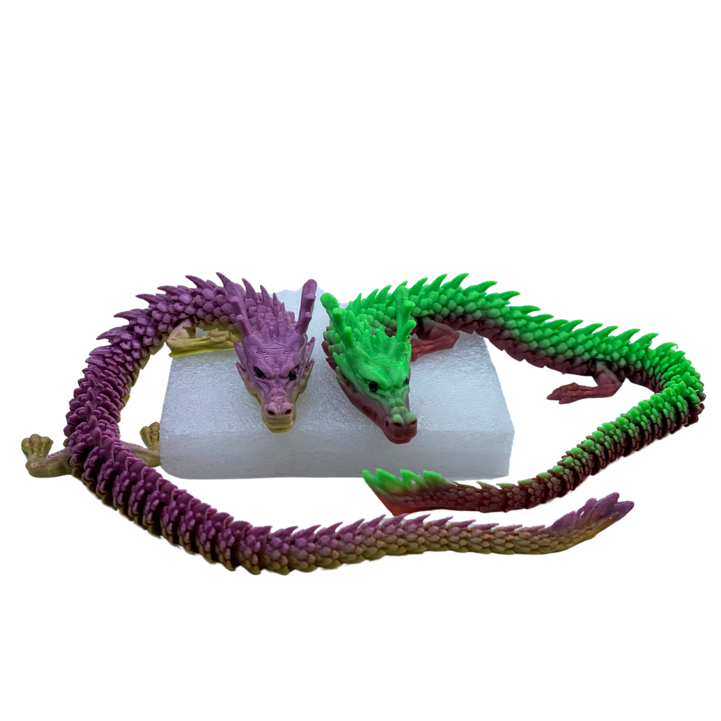 3D-Printed Articulated Dragon β Random Color