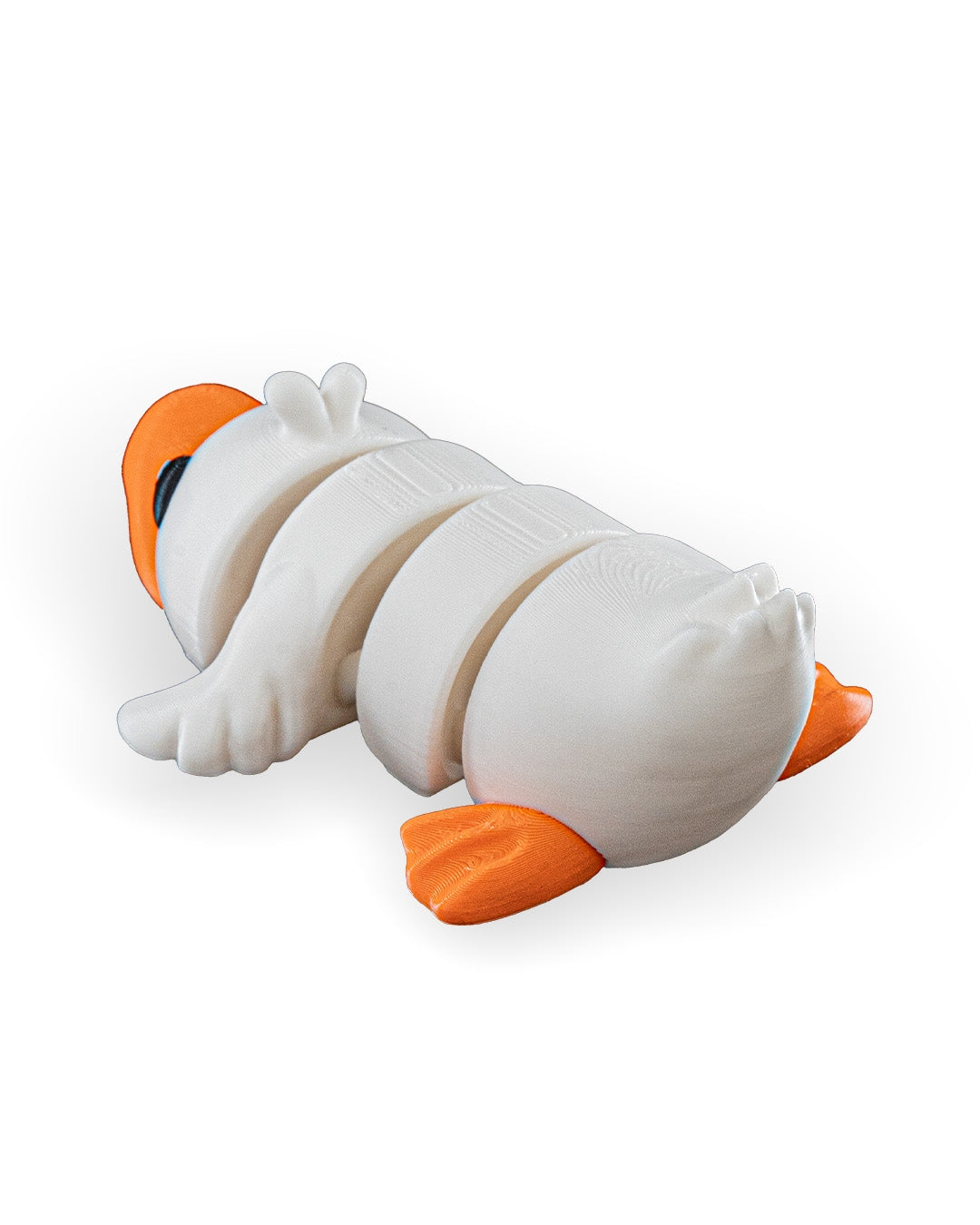 3D Printed Duck Keychain - Set of 2 - Articulated PLA Model - Cute and Collectible