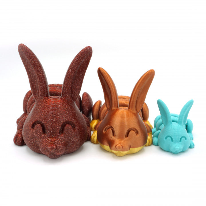 π° Mini 3D Printed Bunny Set β 2 Bunnies (One Big, One Small) β Random Colors