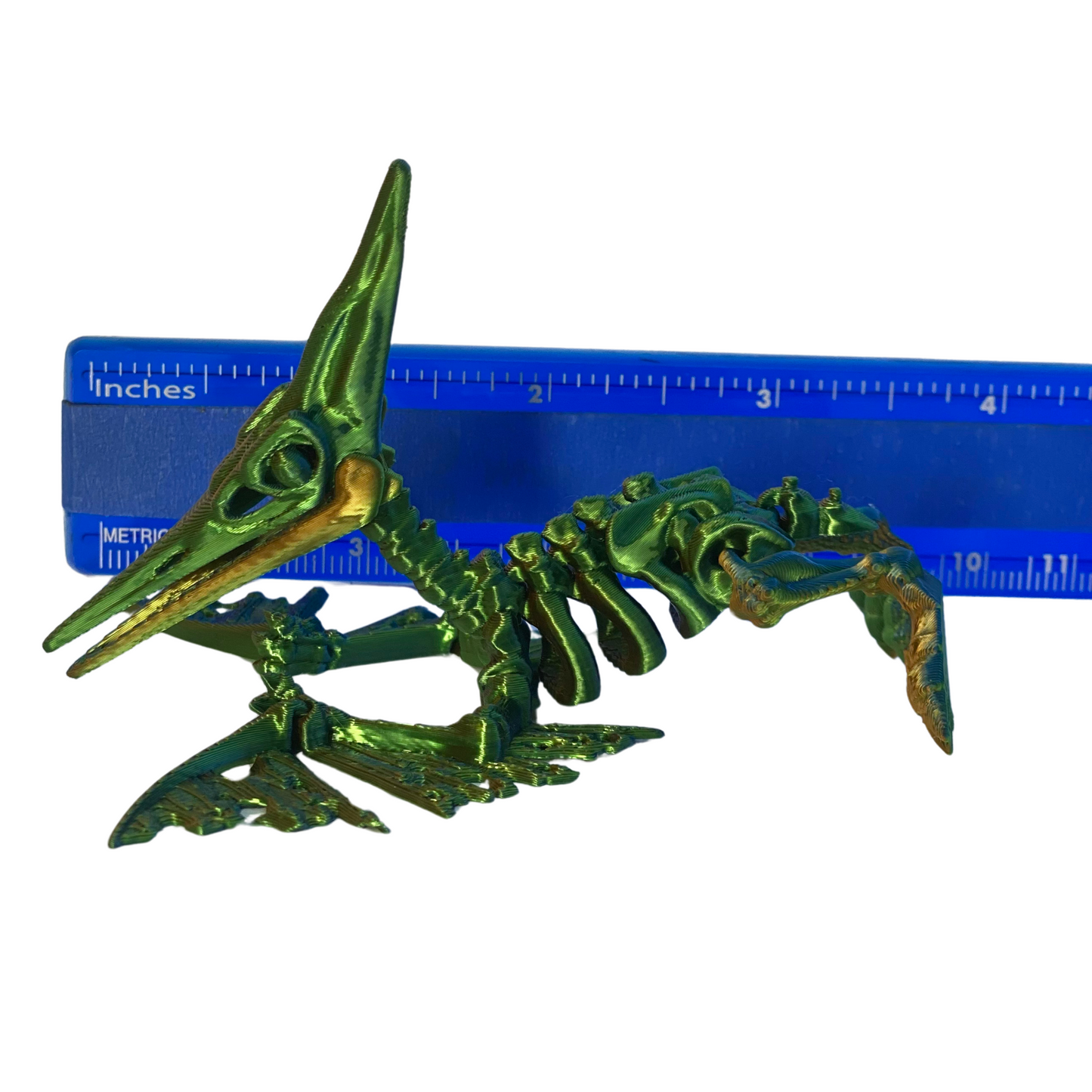 3D Printed Articulated Pteranodon Skeleton β 3" Tall β Random Color