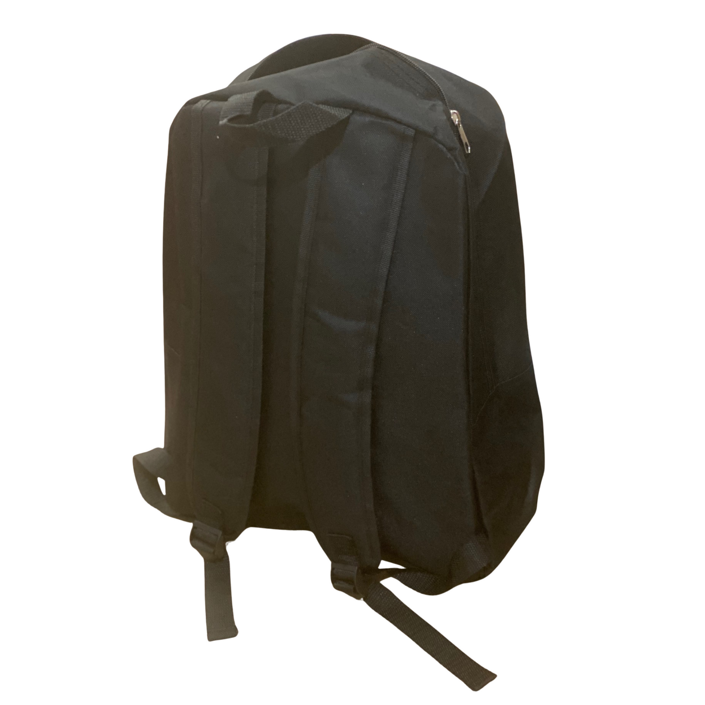 FREEDOM Backpack – Black Canvas School Bag with White Bold Print – Durable & Lightweight