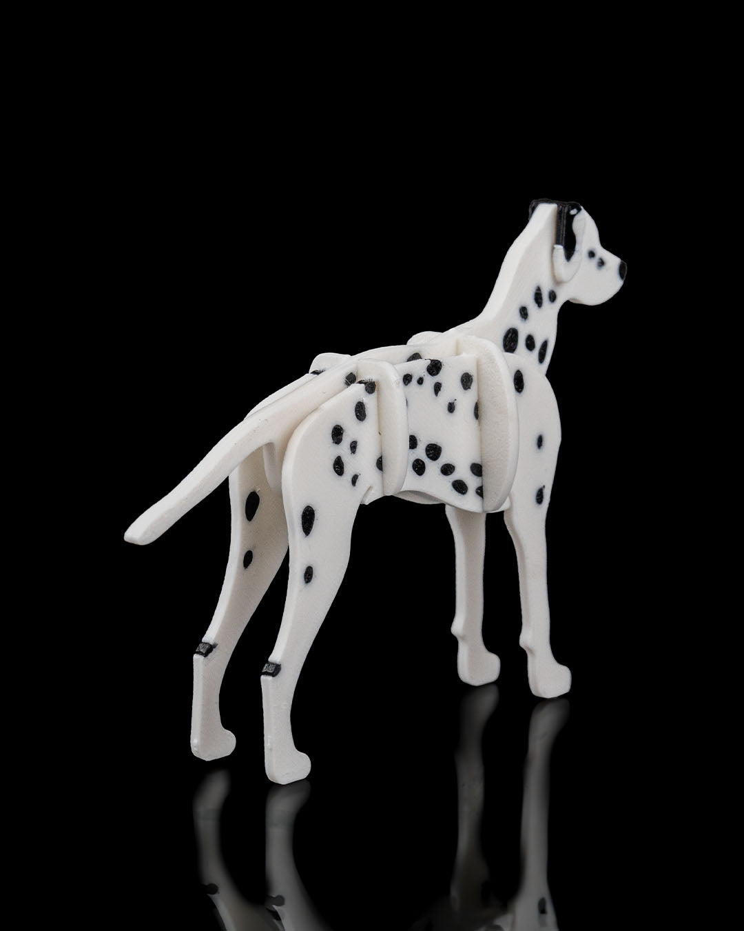 3D Printed Dalmatian Kit - Set of 2 - Articulated PLA Model - DIY Puzzle & Unique Desk Decor