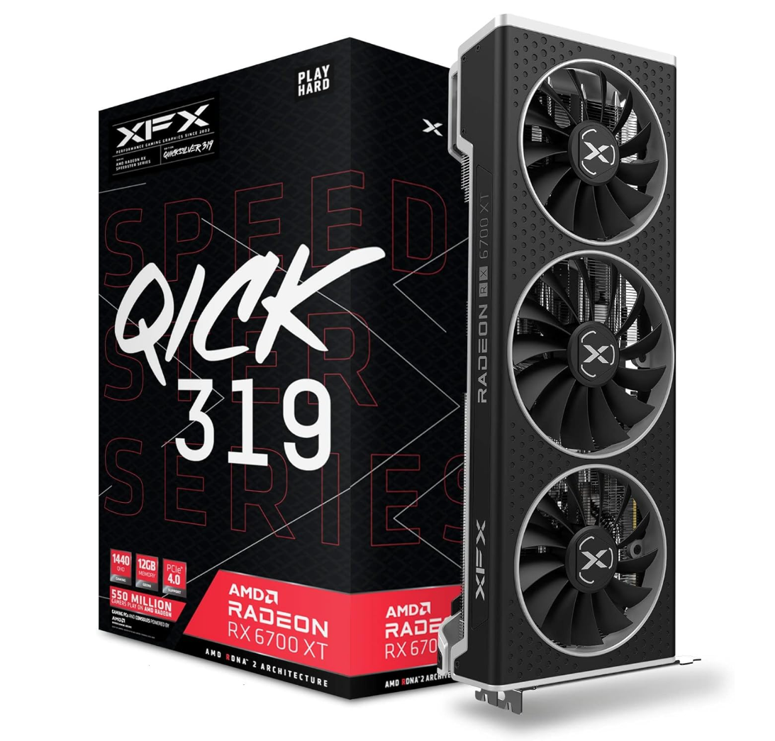 XFX AMD Radeon RX 6700 XT 12GB GDDR6 – QICK319 Triple Fan – Excellent Condition