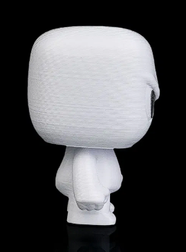 👻 3D Printed Designer Toy: Angry Blank White Figure (DIY) 🎨