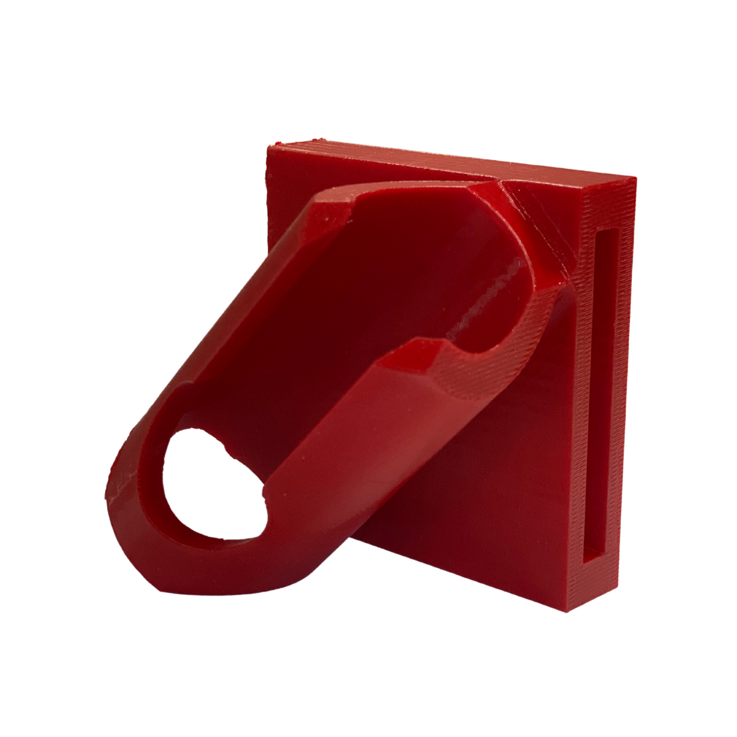 Right-Side Belt Clip Fishing Rod Holder – 3D Printed in Red PETG – Durable & Lightweight