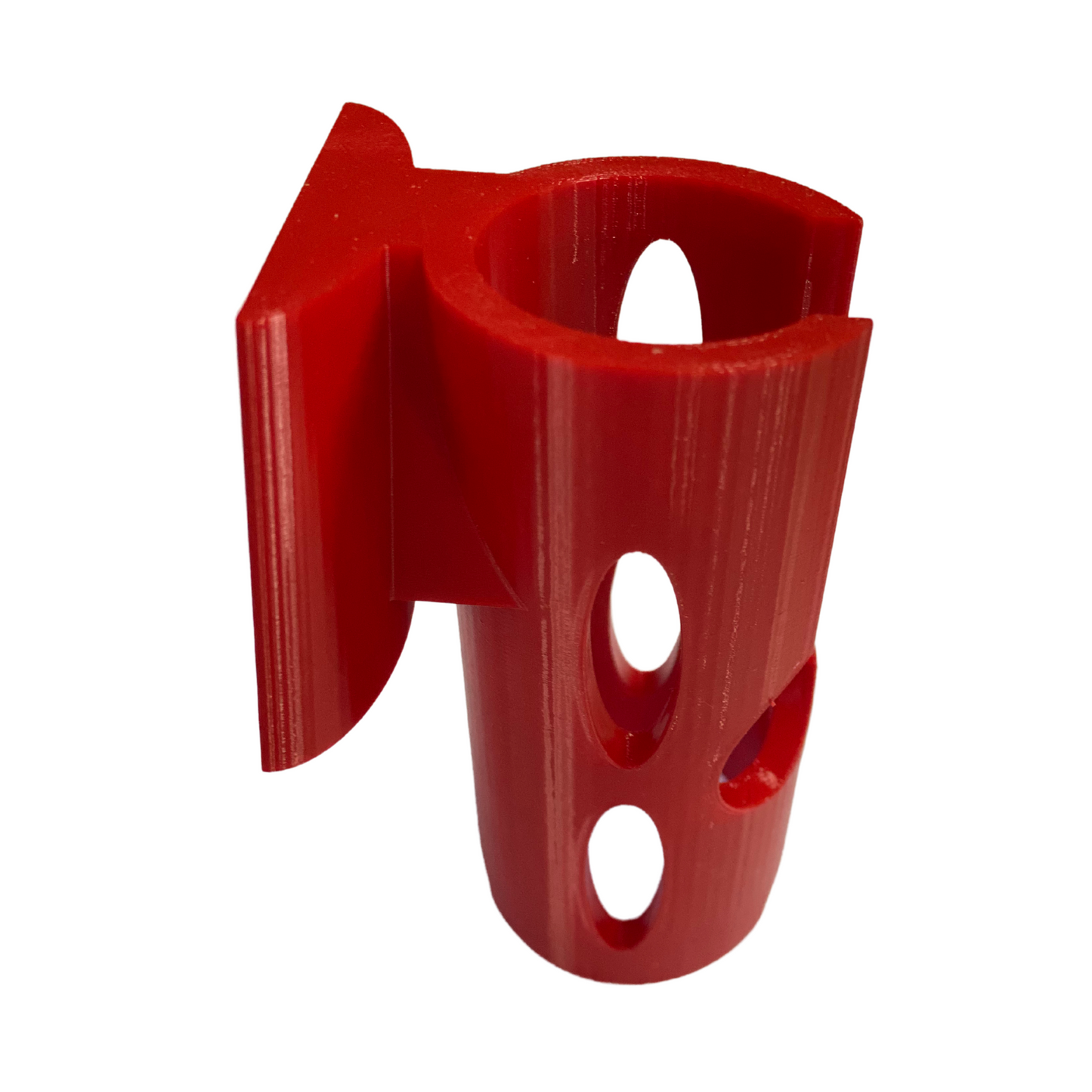 Belt Rod Holder Clip β 3D Printed Fishing Pole Support β Red β Hands-Free Waist Mount