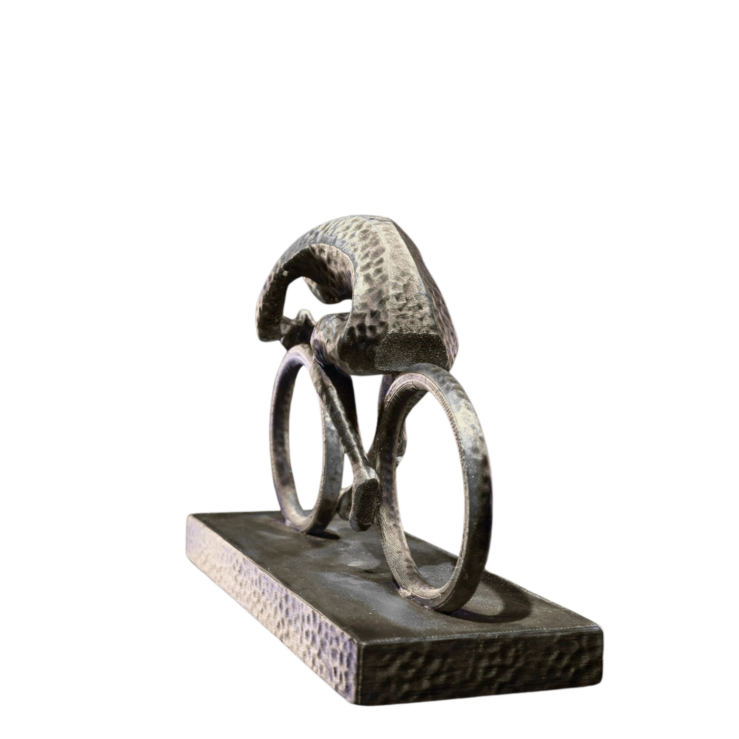 3D Cyclist Gray Look Desk Art