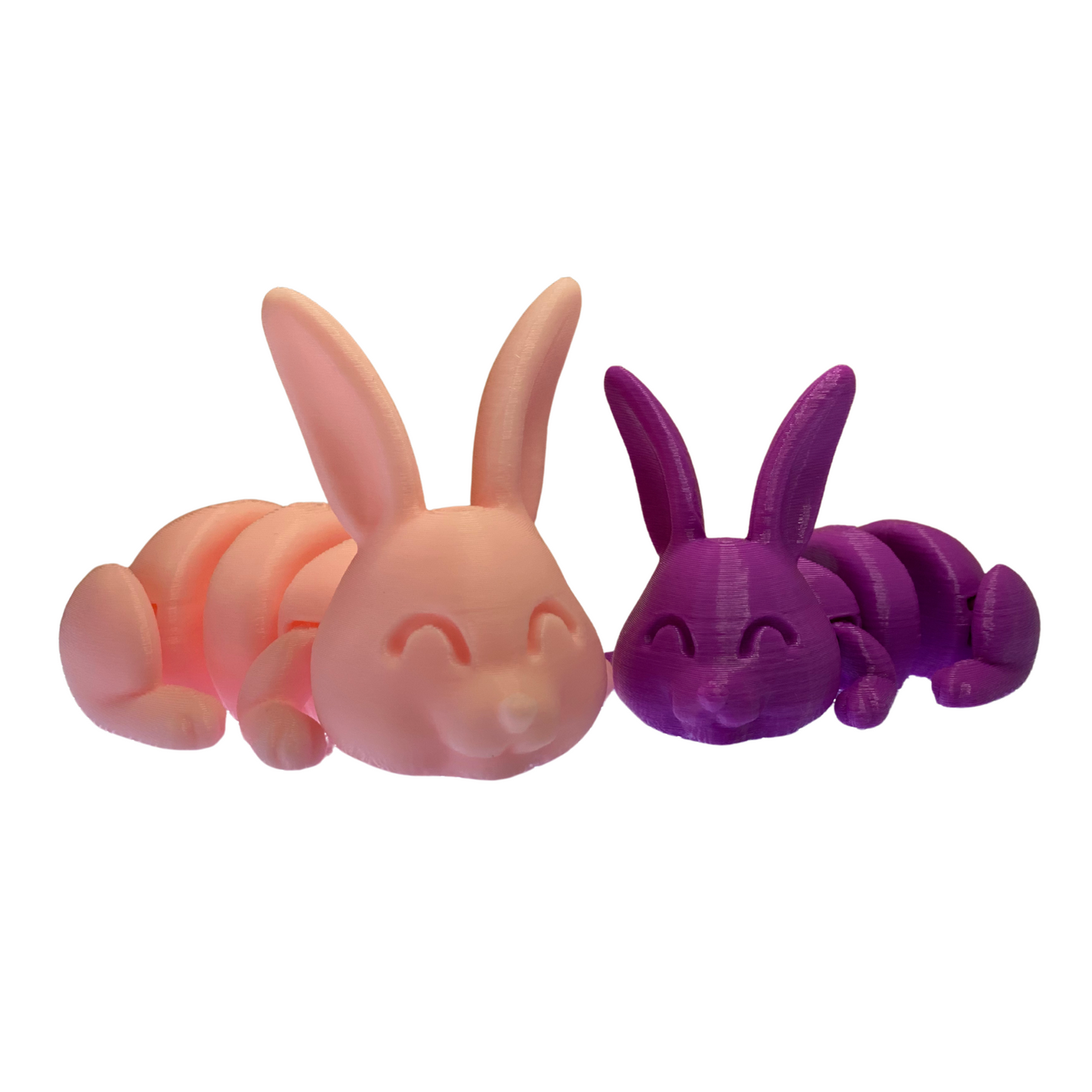 π° Mini 3D Printed Bunny Set β 2 Bunnies (One Big, One Small) β Random Colors
