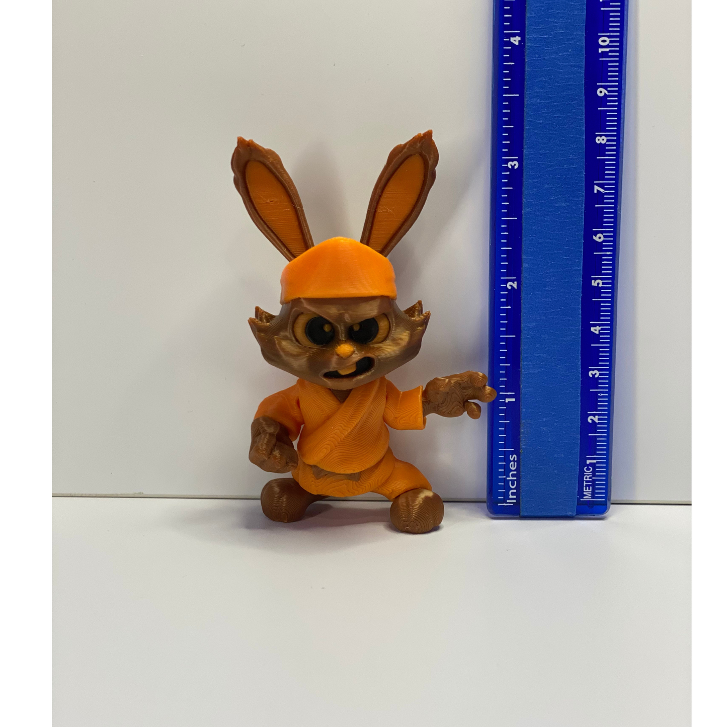 3D Printed Articulated Ninja Bunny – Handmade Collectible Figure