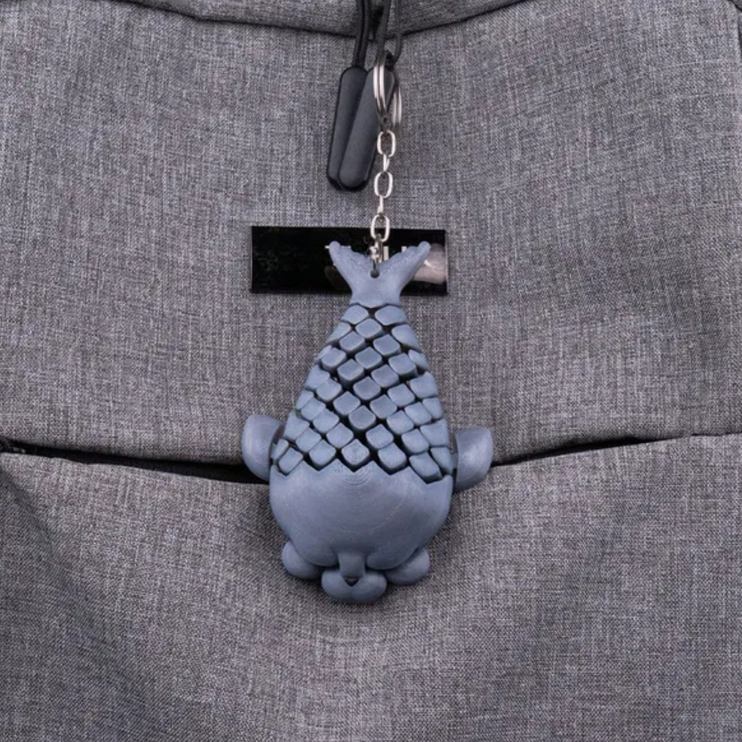 π Grumpy Fish β 3D Printed Articulated Keychain Figurine