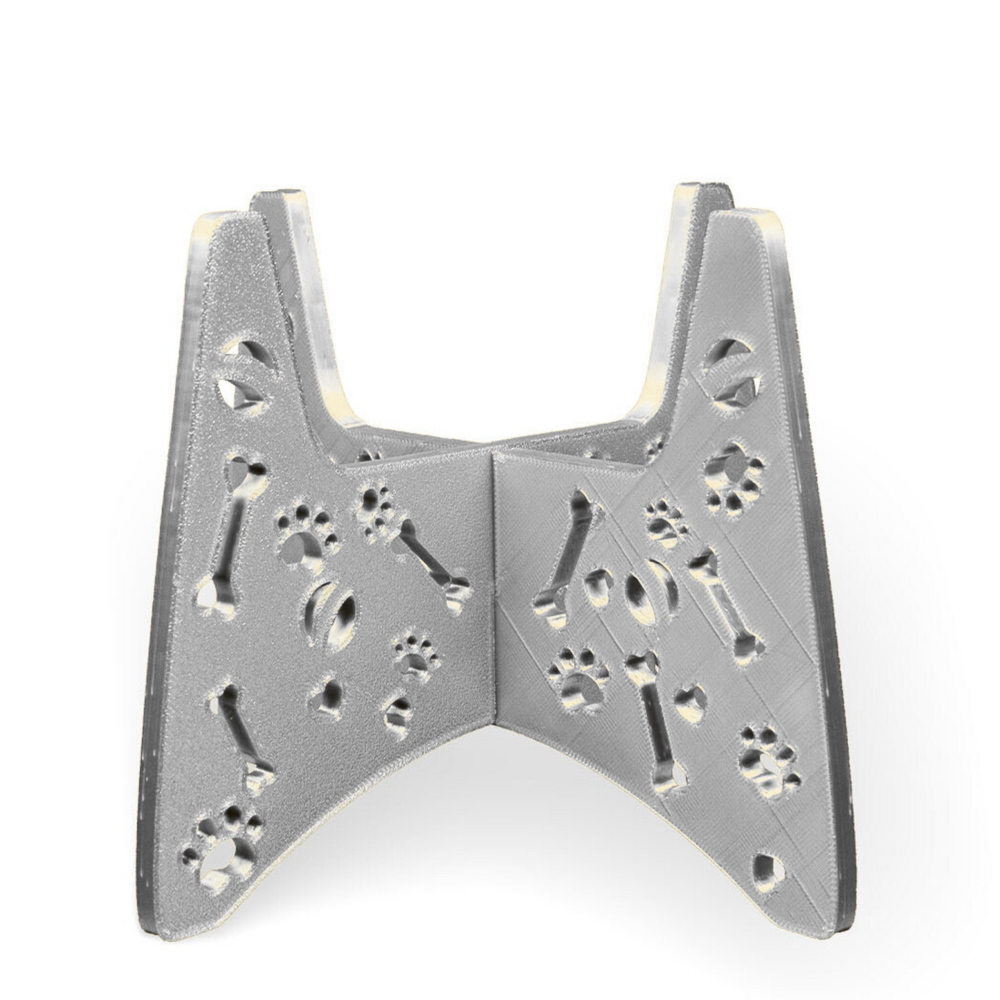 3D Printed Elevated Dog Bowl Stand β Fits 8.5" Bowls β Semi-Clear β Raised Feeder (Single Piece)