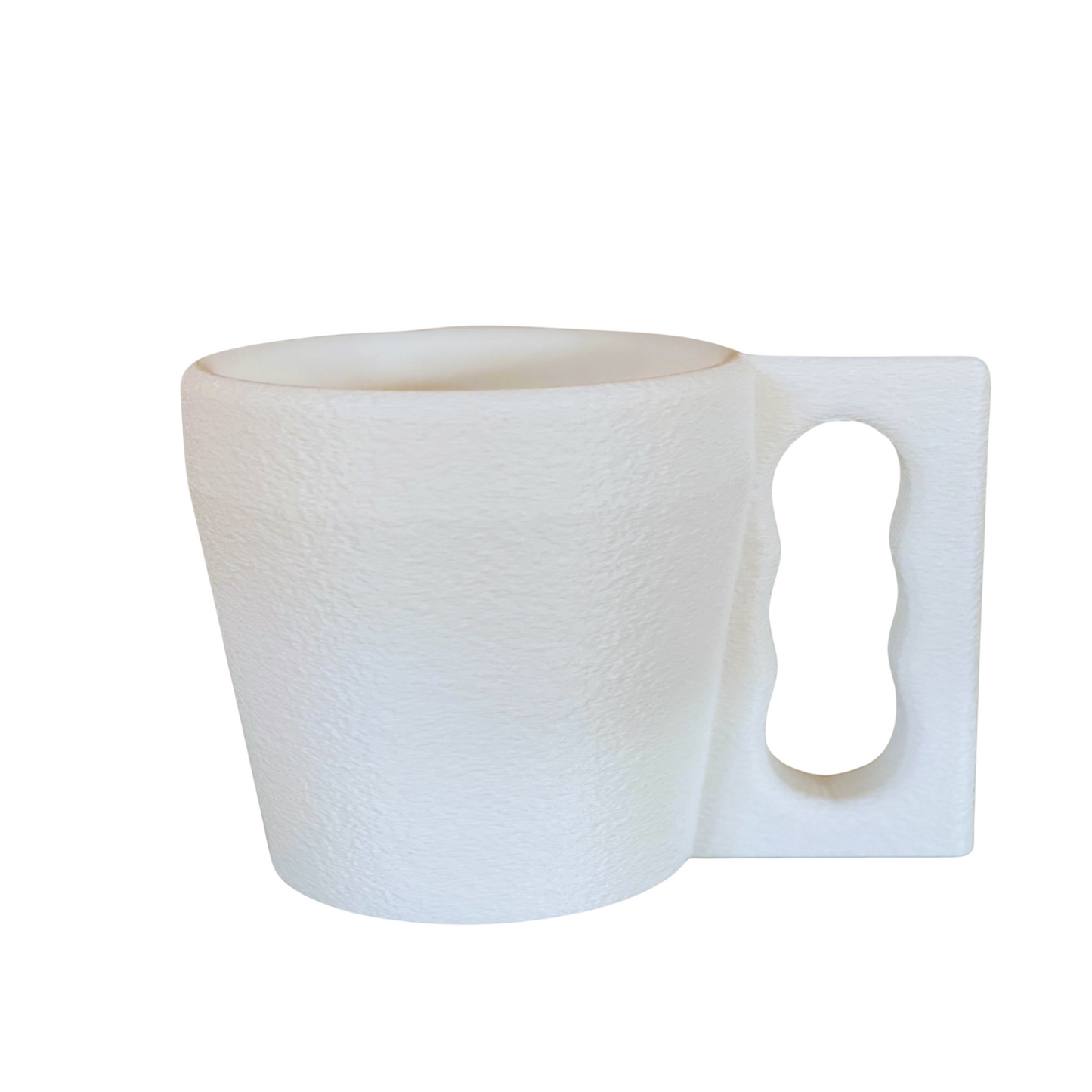 Ice Cream Pint Holder with Spoon Slot – Cozy Grip with Fuzzy Texture – Fits Standard Pints – Comfortable Ergonomic Handle (White)