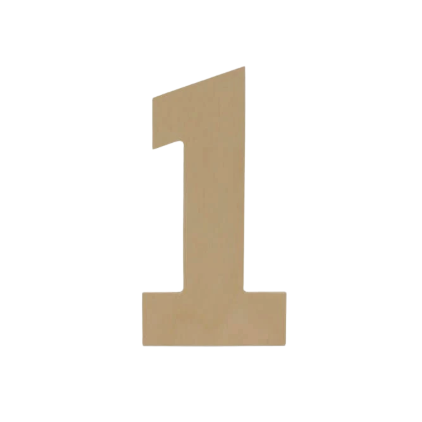 Wooden Number Cutout 8" – 3mm Baltic Birch – Unfinished Craft Decor