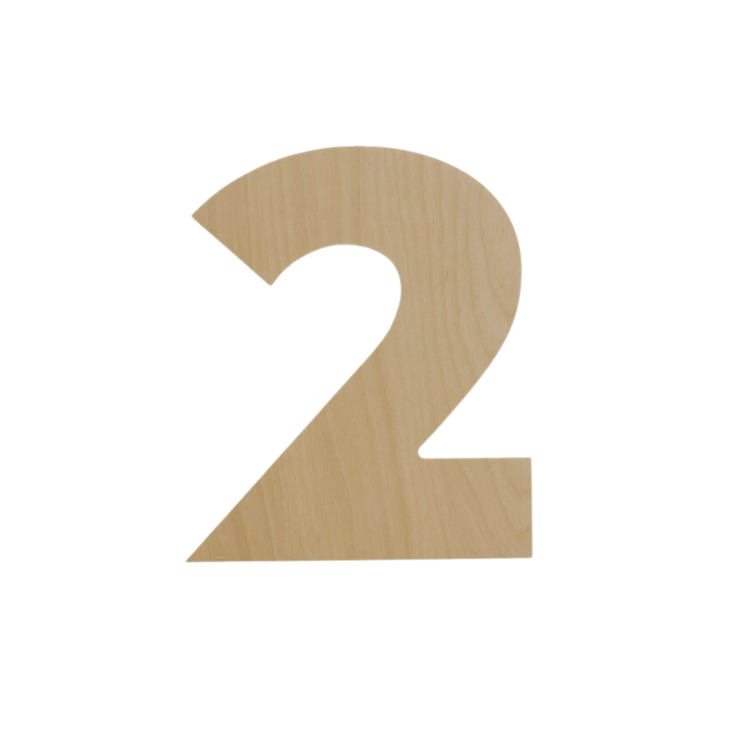 Wooden Number Cutout 8" – 3mm Baltic Birch – Unfinished Craft Decor