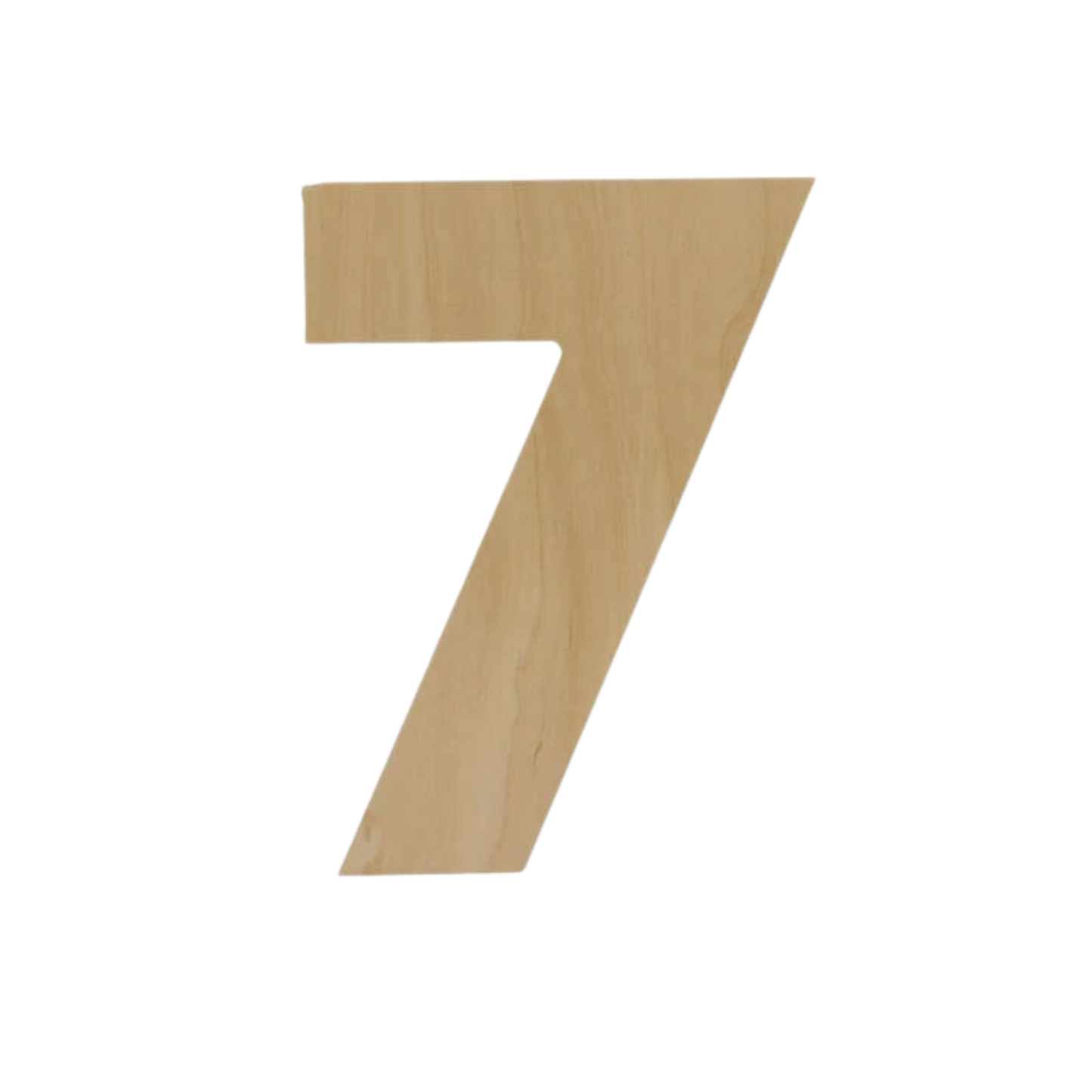 Wooden Number Cutout 8" – 3mm Baltic Birch – Unfinished Craft Decor