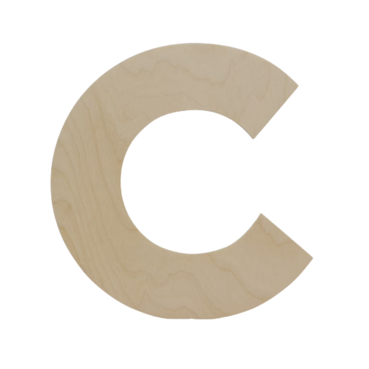 Unfinished Wooden Letters – 4", 6", 8" Baltic Birch Wood Cutouts 3mm DIY Crafts