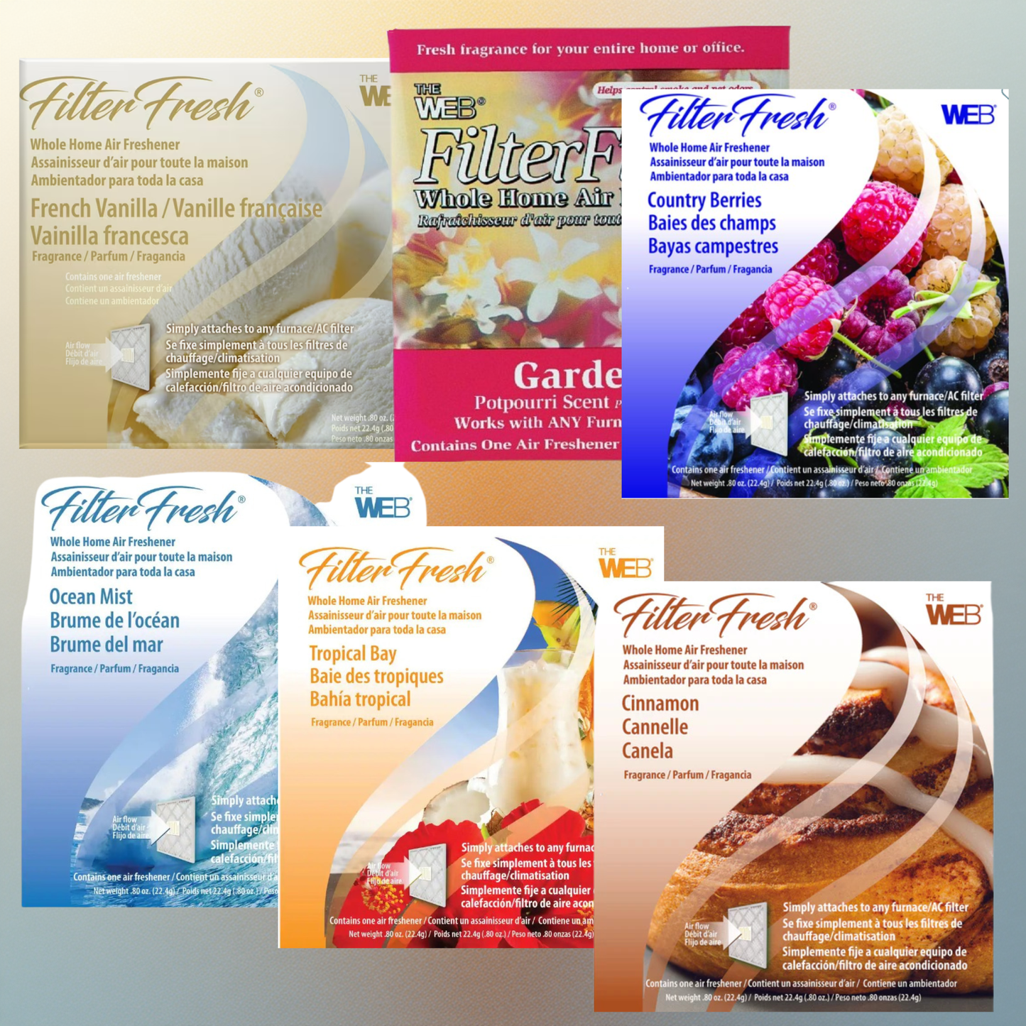 Filter Fresh Aroma Collection – 6 Scents Variety Pack