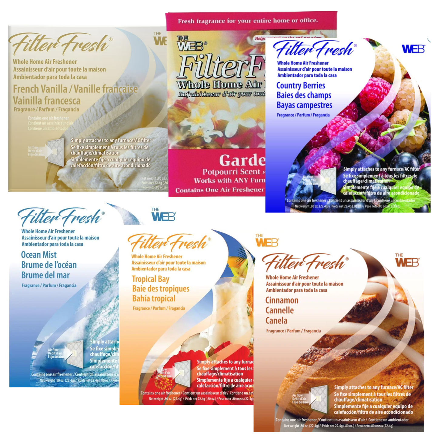 Filter Fresh Aroma Collection – 6 Scents Variety Pack
