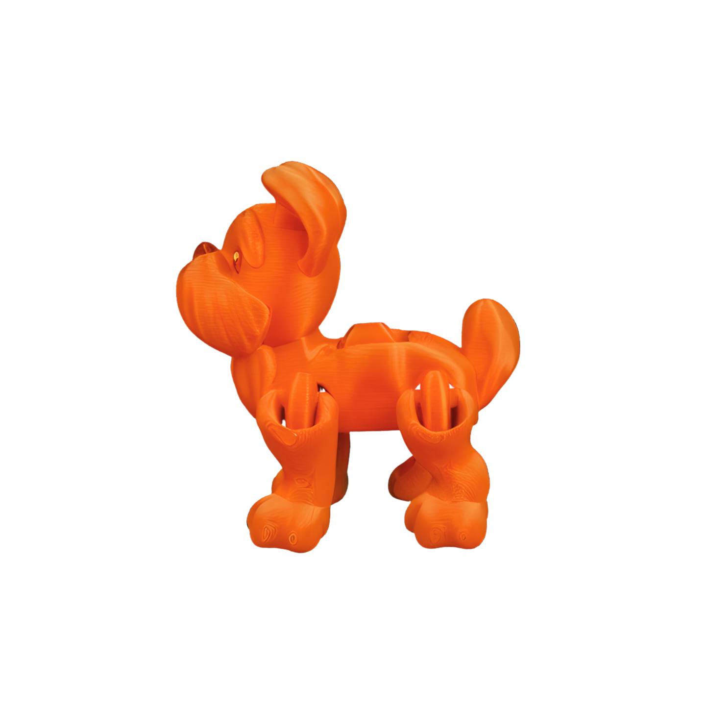 Articulated 3D Printed Puppy Dog – Flexible Desk Toy – 8 cm – Random Color