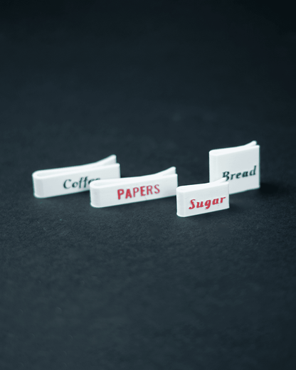 Custom 3D Printed Bag Clips – Personalized & Multi-Size Pack