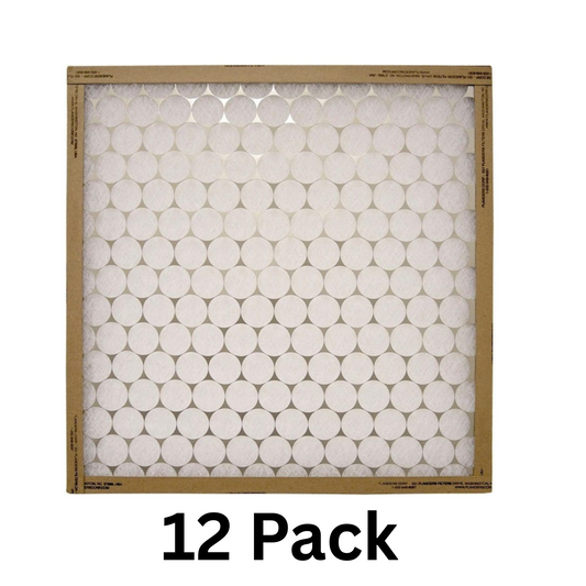 12 Pack – 18x16x1 MERV 4 Furnace Air Filters – Washable FRP Panel Filters – Model 10055 011618