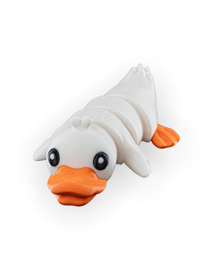 3D Printed Duck Keychain - Set of 2 - Articulated PLA Model - Cute and Collectible