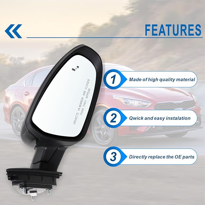 Right Passenger Side Door Mirror Compatible With 2019 2020 2021 2022 2023 2024 2025