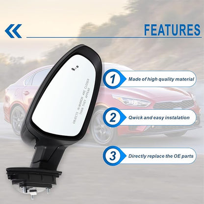 Right Passenger Side Door Mirror Compatible With 2019 2020 2021 2022 2023 2024 2025