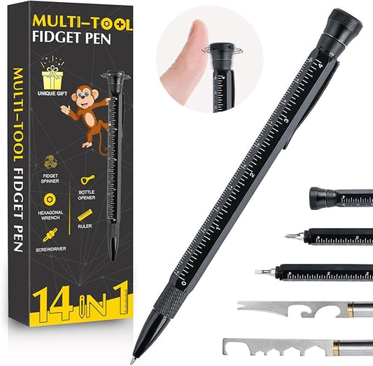 14 in 1 Multitool Fidget Pen, Multi-Tool Pens