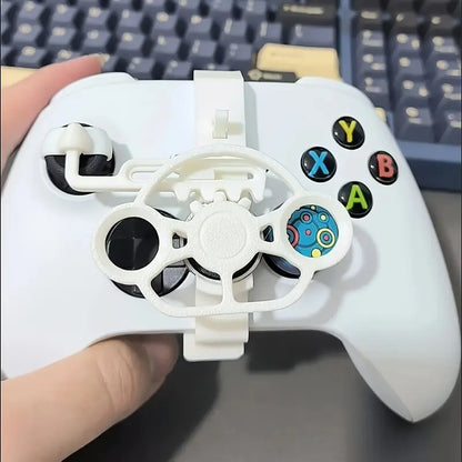 Mini Steering Wheel Attachment for Xbox Controller – 3D Printed Clip-On Racing Simulator Add-On – Compatible with Xbox Series X|S