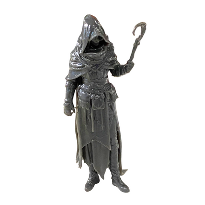 Unpainted Resin Miniature – Hooded Mage / Wizard with Staff – Ready to Paint 3D Print