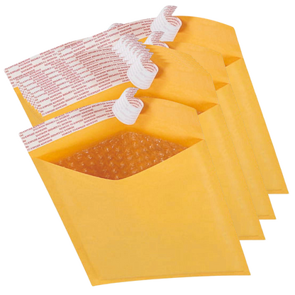 Bubble Mailers #2 - 8.5" x 12" | Pack of 10 | Padded Envelopes with Self-Sealing Closure