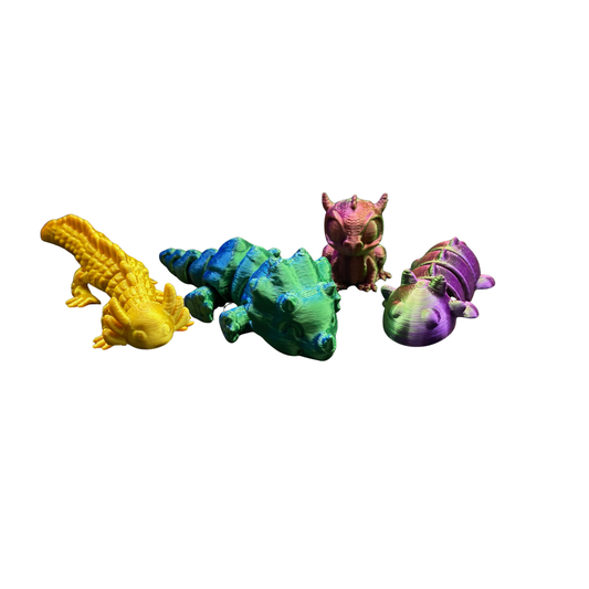 Articulated "Flexi" Creature Bundle (4-Pack)