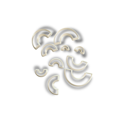 10 Size Rainbow Polymer Clay Cutter Set 15-60mm Arch Clay Cutters Jewelry