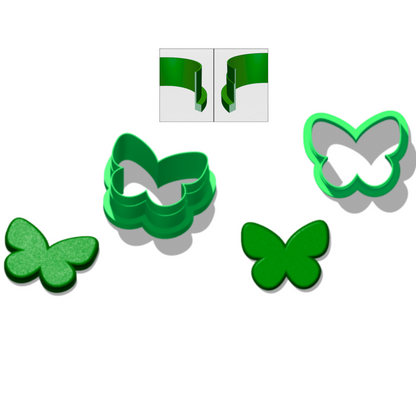 Butterfly Clay Cutter Set – 10 Sizes – Dual Edge 3D Printed – Polymer Clay Tool