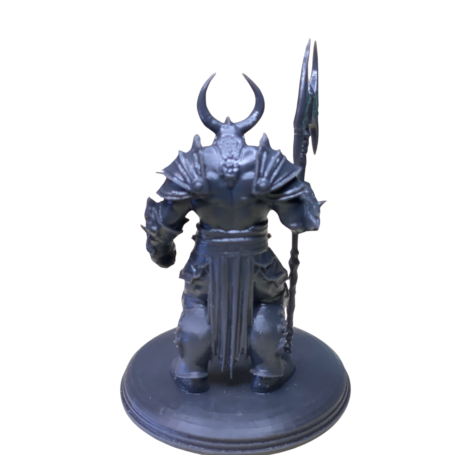 3D Printed Minotaur Warrior Figurine with Horns and Armor - Epic Miniature for RPG Games