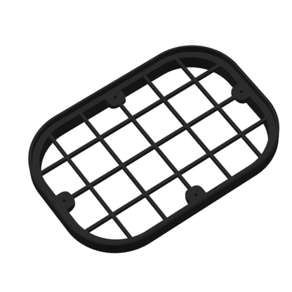 3D Printed Cabin Air Filter Housing Adapter – Fits Custom Install – Black – Requires M3 Screws