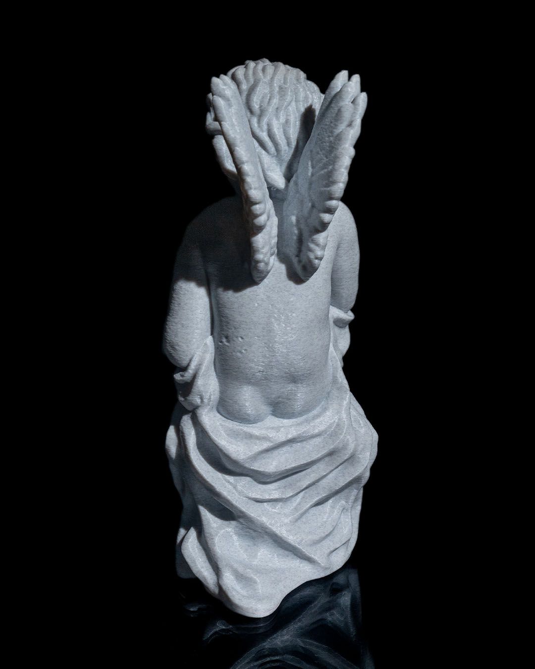 Cupid Statue Figurine 8.6” – 3D Printed Classical Angel Sculpture Home Decor