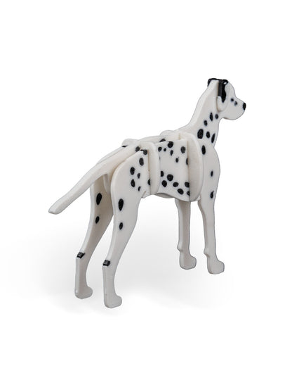 3D Printed Dalmatian Kit - Set of 2 - Articulated PLA Model - DIY Puzzle & Unique Desk Decor