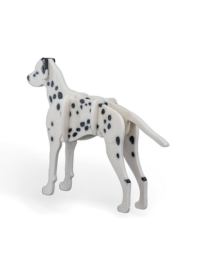 3D Printed Dalmatian Kit - Set of 2 - Articulated PLA Model - DIY Puzzle & Unique Desk Decor