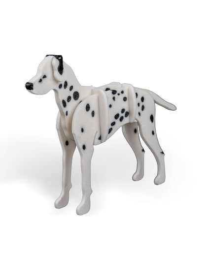 3D Printed Dalmatian Kit - Set of 2 - Articulated PLA Model - DIY Puzzle & Unique Desk Decor
