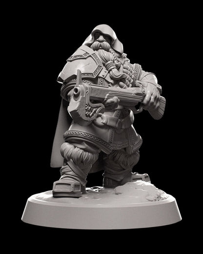 Dwarf Ranger Miniature - High-Detail Resin Figure for Tabletop RPGs and Wargames