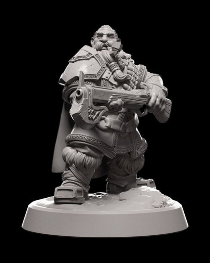 Dwarf Ranger Miniature - High-Detail Resin Figure for Tabletop RPGs and Wargames