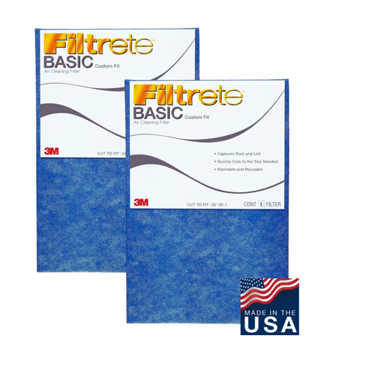 20x30x1 Washable MERV 1 Air Filter | Cut-to-Fit | 2-Pack