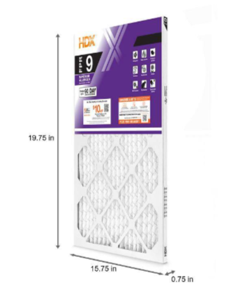 HDX 16 in. x 20 in. x 1 in. Superior Allergen Pleated Air Filter FPR 9 (3 Pack)