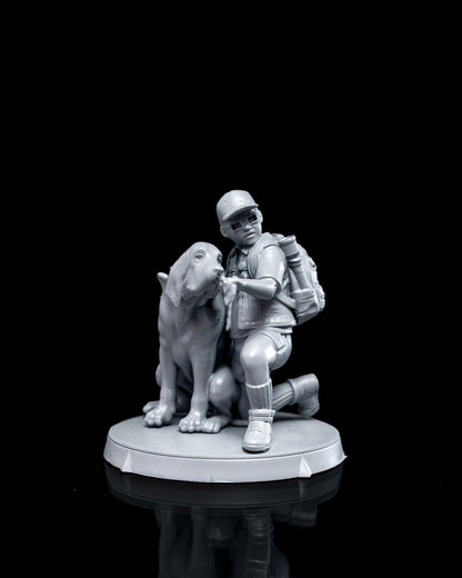 Embark on New Adventures with the Explorer and Dog Miniature (75mm)