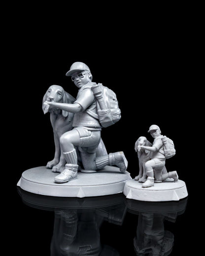 Embark on New Adventures with the Explorer and Dog Miniature (75mm)