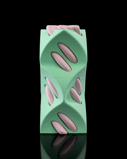 3-Pack 3D Printed Optical Illusion Helix Sculptures – Unique Spiral Fidget Decor Set – Impossible Cone Style Desk Toys for Adults & Kids