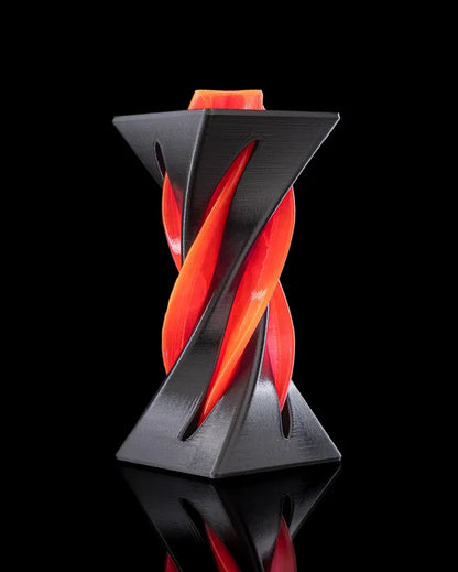 3-Pack 3D Printed Optical Illusion Helix Sculptures – Unique Spiral Fidget Decor Set – Impossible Cone Style Desk Toys for Adults & Kids