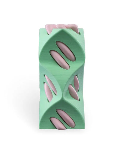 3-Pack 3D Printed Optical Illusion Helix Sculptures – Unique Spiral Fidget Decor Set – Impossible Cone Style Desk Toys for Adults & Kids